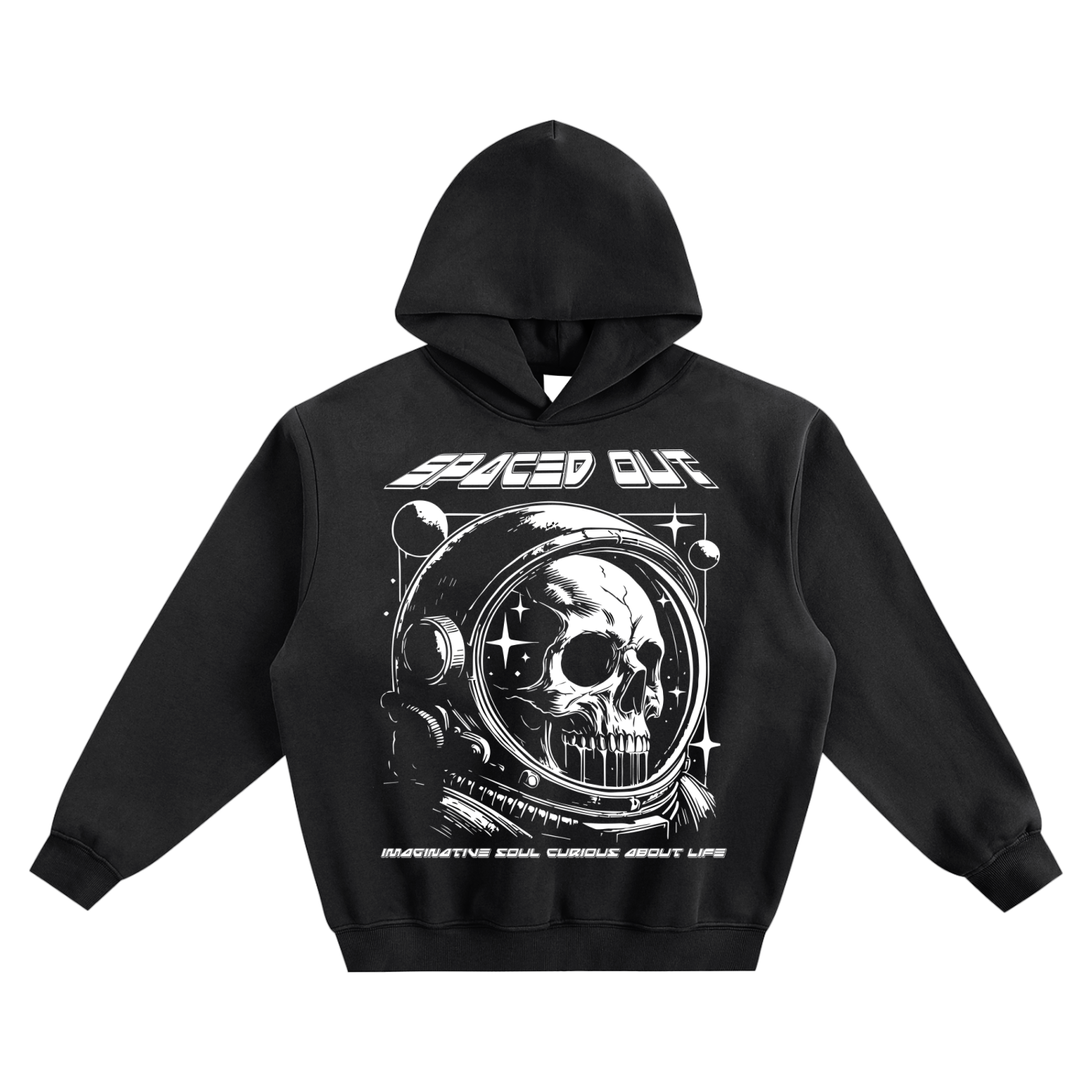 Spaced Out Fleeced Boxy Hoodie