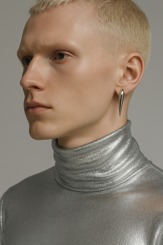 Stainless Steel A Logo Stud