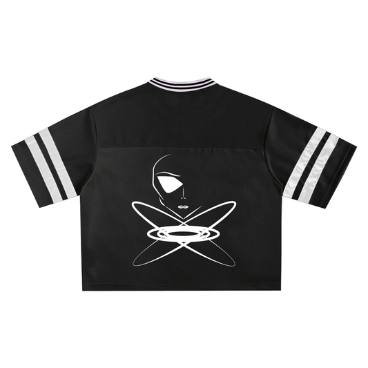 Taped Mesh Boxy T-shirt