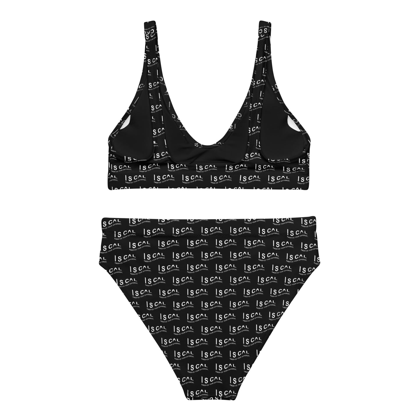 I S CAL RECYCLED HIGH-WAISTED BIKINI-BLACK