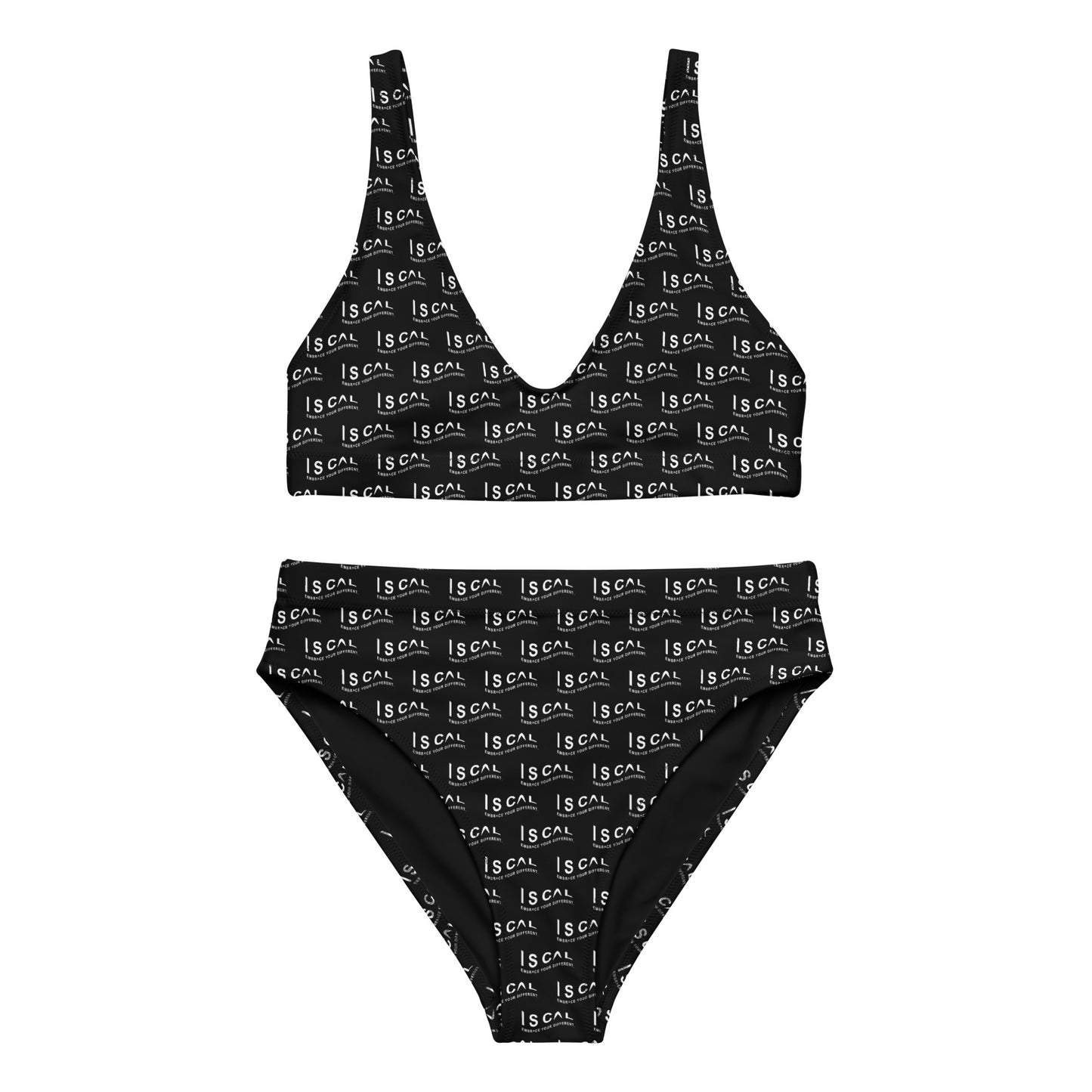 I S CAL RECYCLED HIGH-WAISTED BIKINI-BLACK