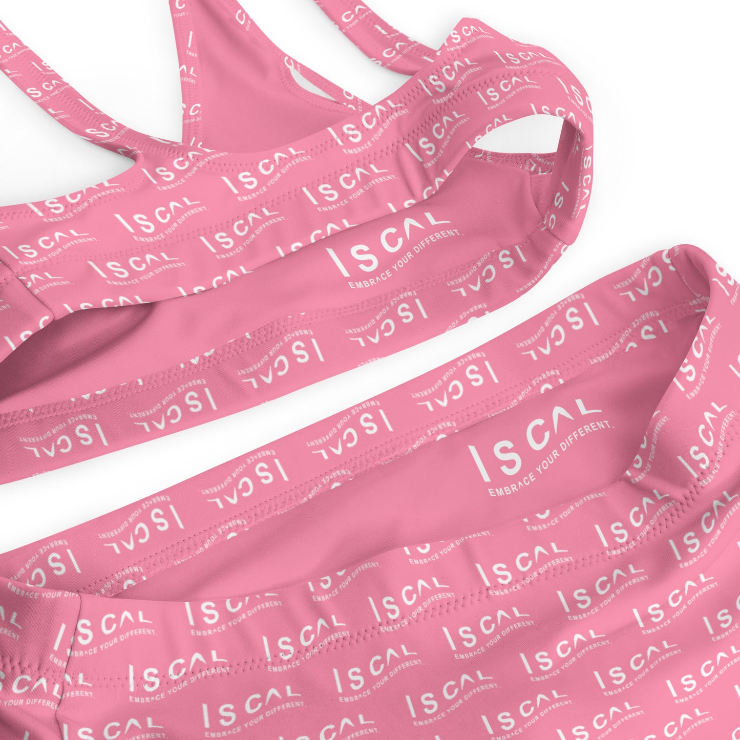 I S CAL RECYCLED HIGH-WAISTED BIKINI-PLANETARY PINK