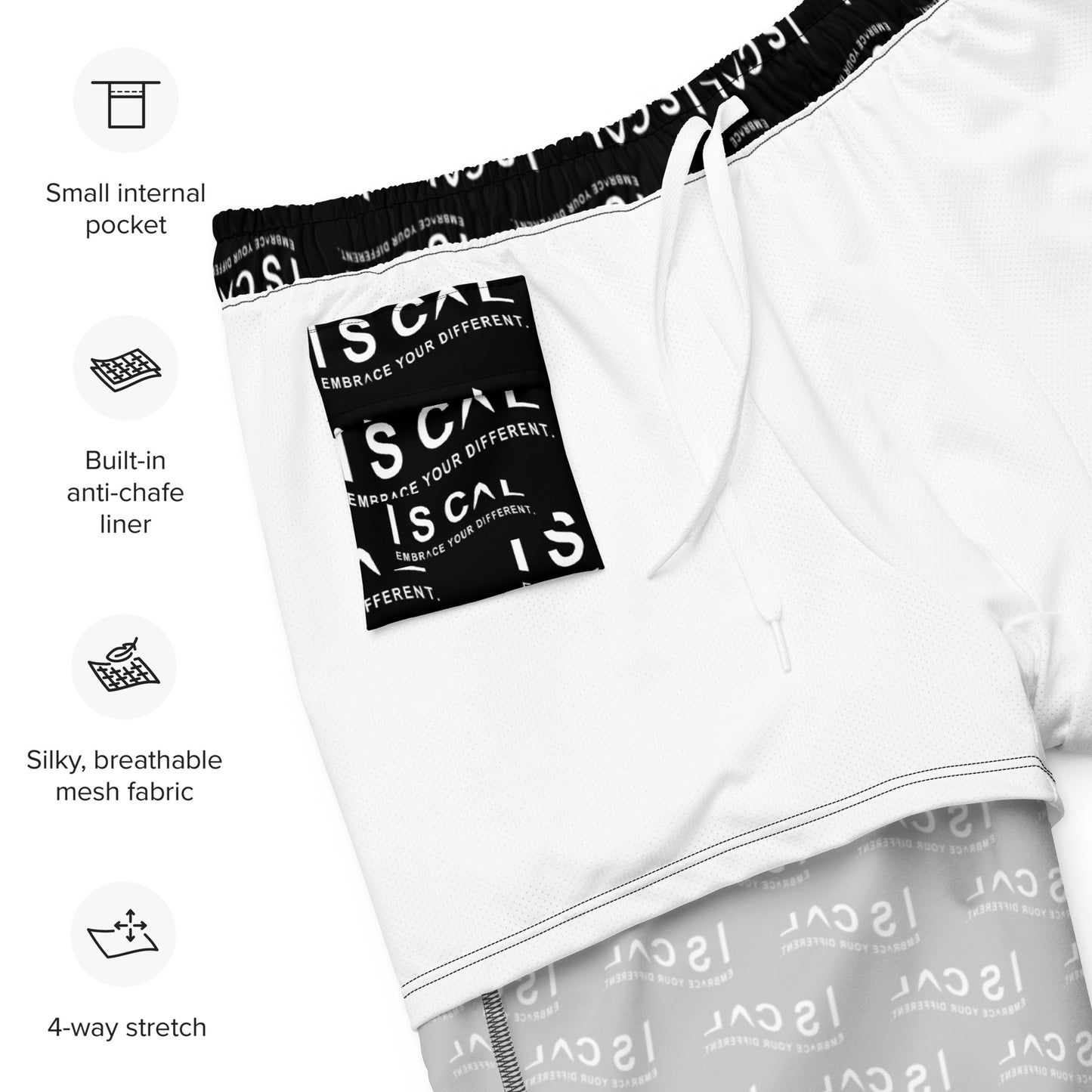 I S CAL SWIM TRUNKS-BLACK