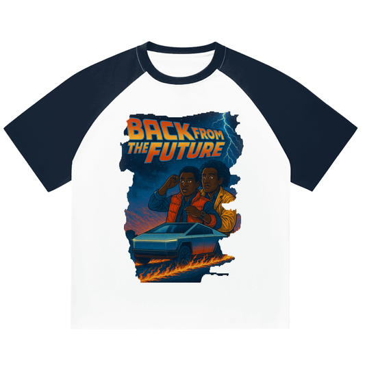 Back From the Future Color-Blocked Raglan Sleeve T-shirt