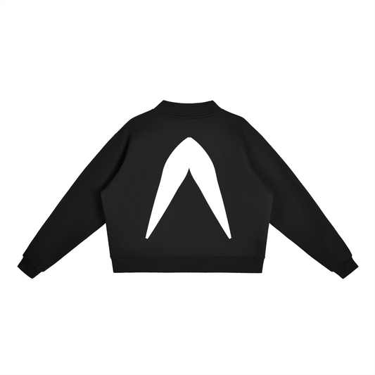 A Logo Mock-Neck Crew Sweatshirt