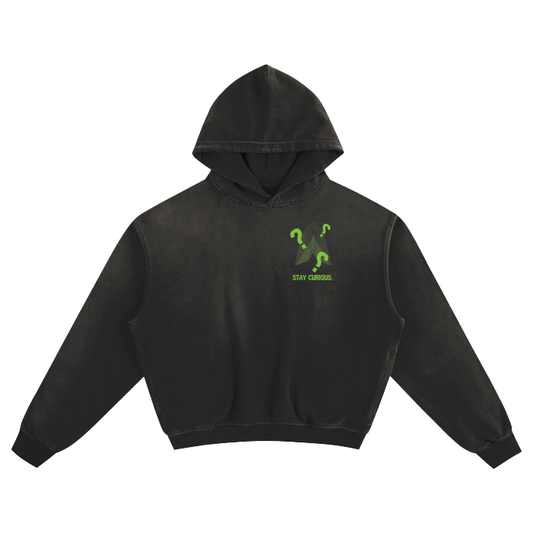 Stay Curious Sunfade Boxy Hoodie