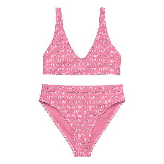 I S CAL RECYCLED HIGH-WAISTED BIKINI-PLANETARY PINK