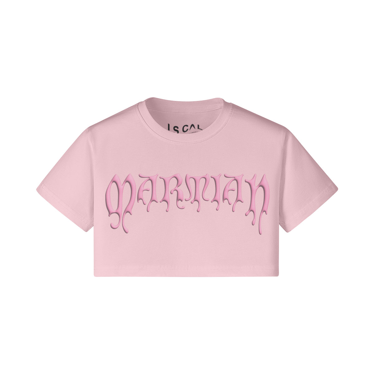 MARTIAN CROP TEE-PLANETARY PINK - I S CAL-Imaginative Souls Curious About Life